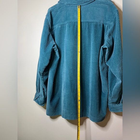 L.L. Bean Teal Corduroy Shirt (XL) - Picture 5 of 5